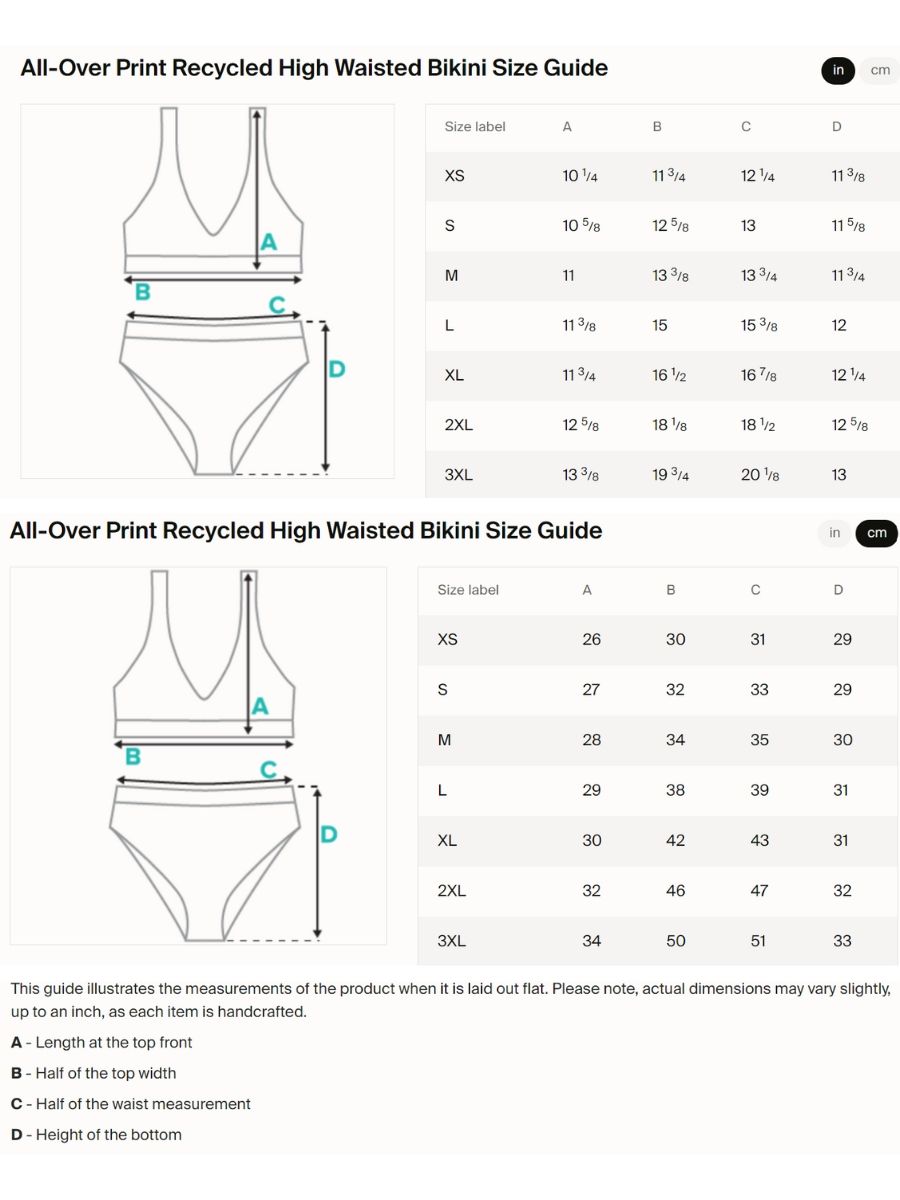 Cool Gouache Striped Women's Eco-Green Bikini Swimsuit product image (7)