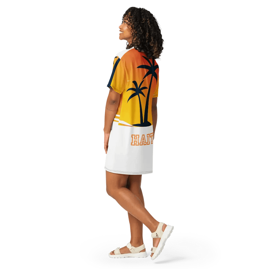 Sunset Palm Paradise T-Shirt Dress product image (11)