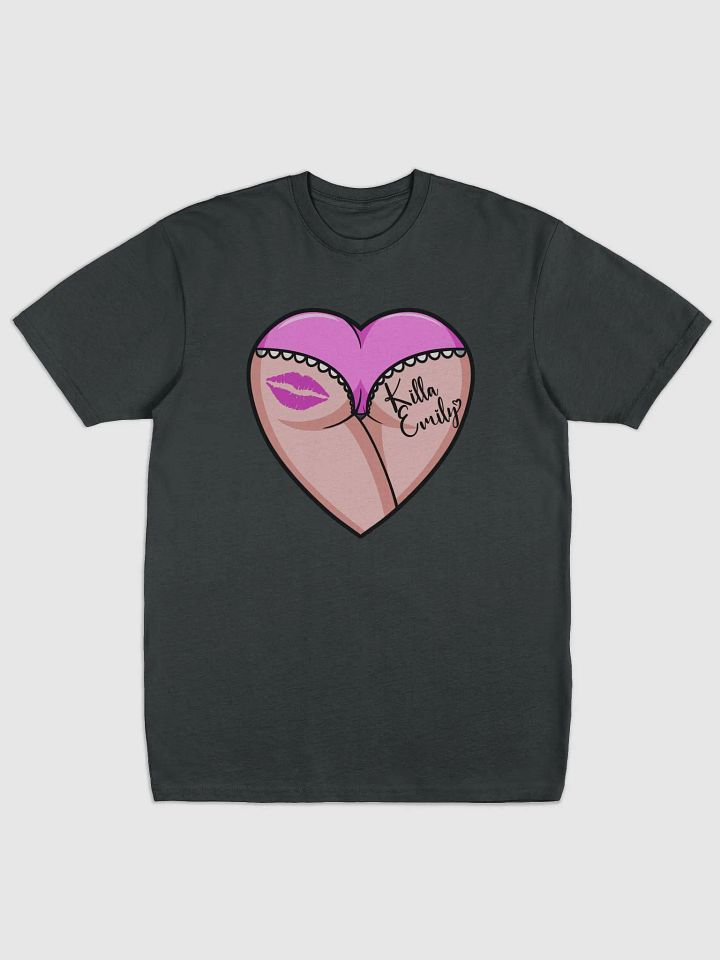 PINK HEART BUTT TEE WITH AUTOGRAPH ON BACK product image (1)