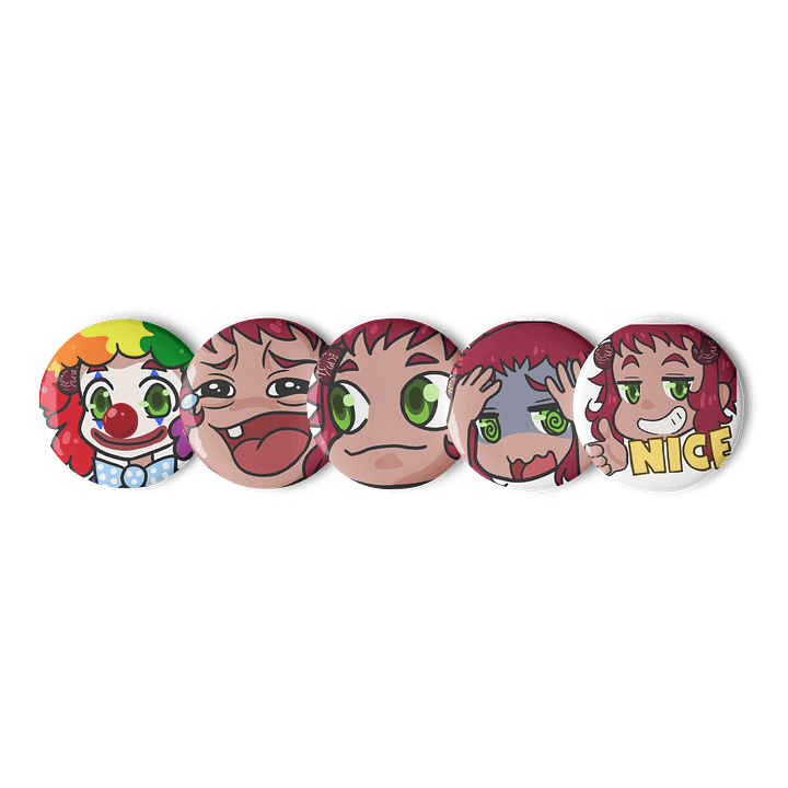 Thrift-tan emotes button set product image (1)