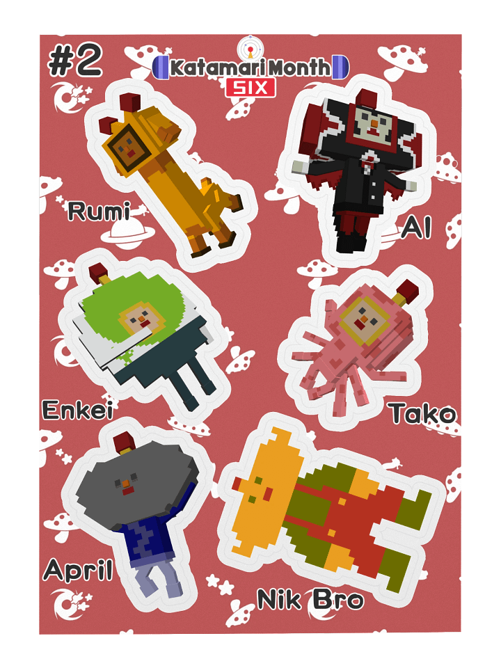 KDM6 OC Cousin Sticker Sheet #2 product image (2)