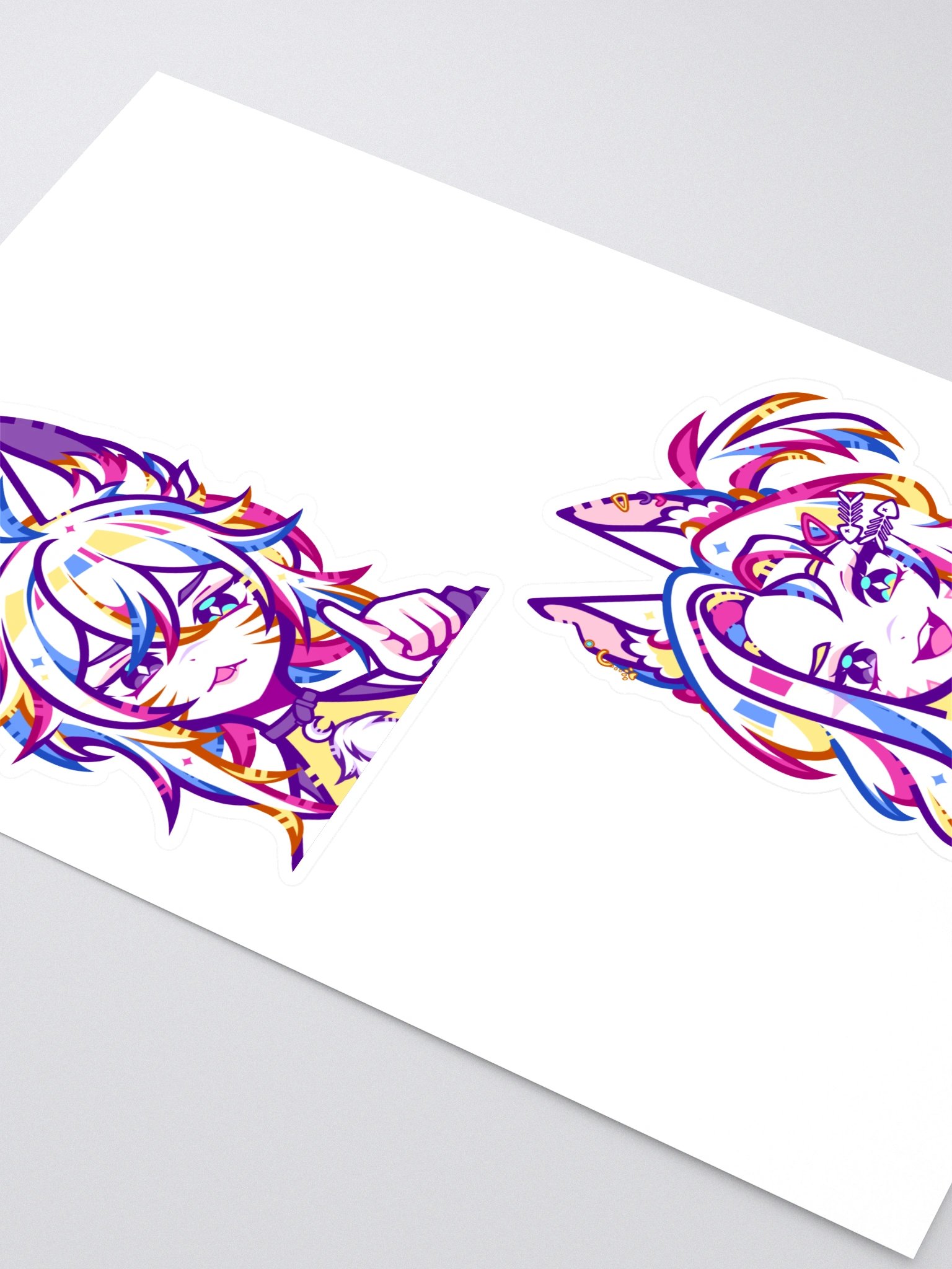 WolfcatRisi Duality Sticker Sheet product image (2)