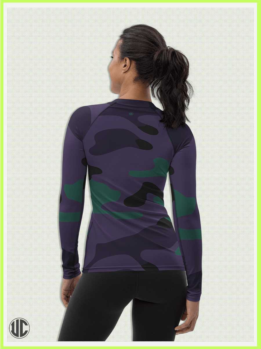Midnight Purple Camo - Women’s Rash Guard product image (2)