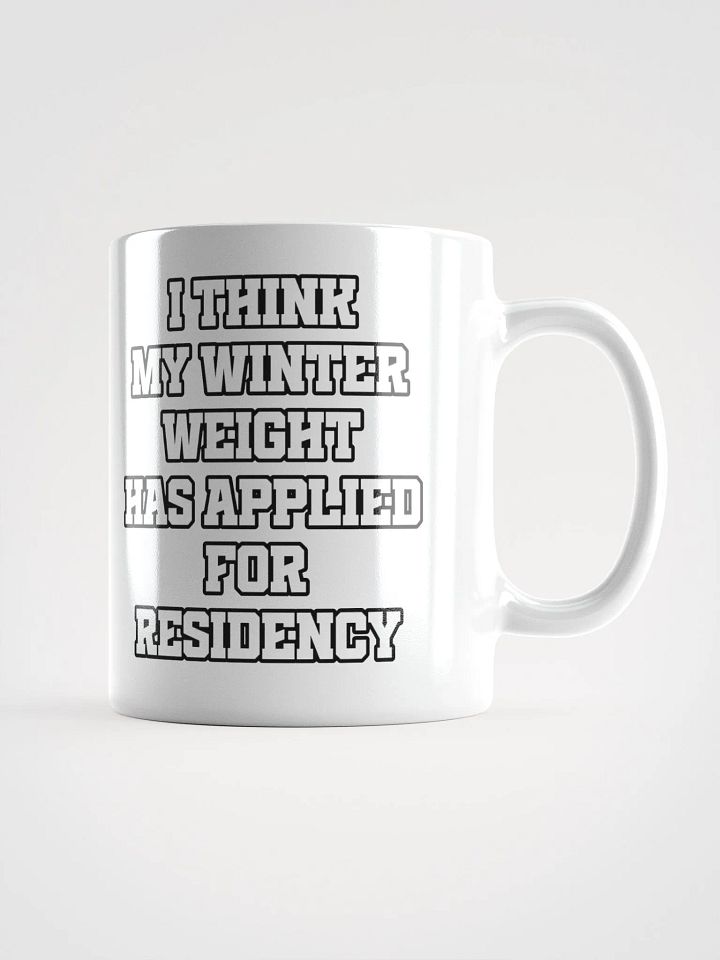 I Think My Winter Weight Has Applied For Residency White Mug product image (5)