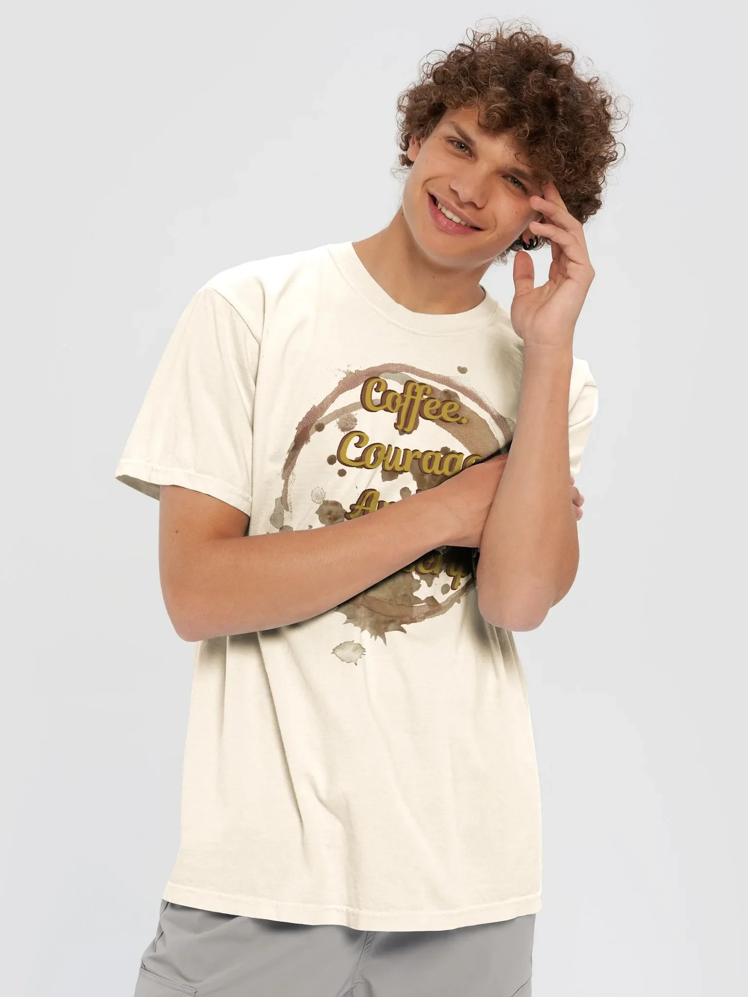 Coffee. Courage. And a Manuscript - Writer’s T-Shirt for Authors, Novelists, and Self-Publishers product image (5)