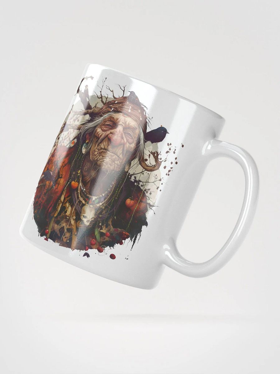 Baba Yaga - The Bad Witch of Slavic Folklore White Glossy Mug product image (2)