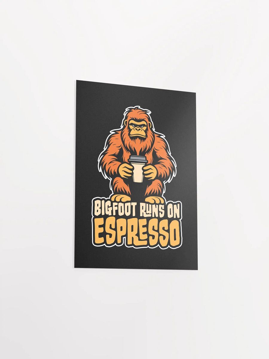 Bigfoot Runs on Espresso Coffee Sticker product image (23)