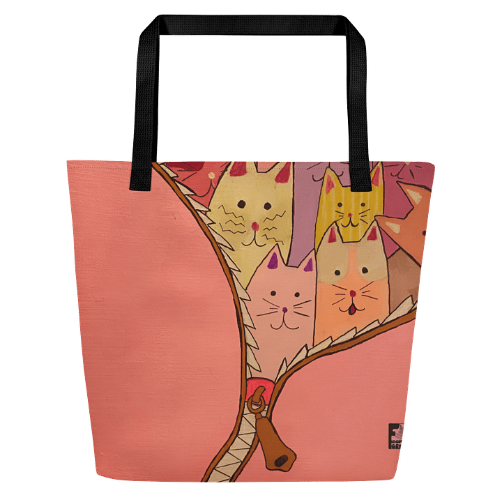 "Unleash The Cats" Tote (Pink) product image (1)