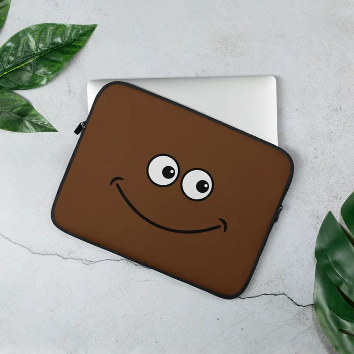 happy face Laptop Sleeve product image (2)