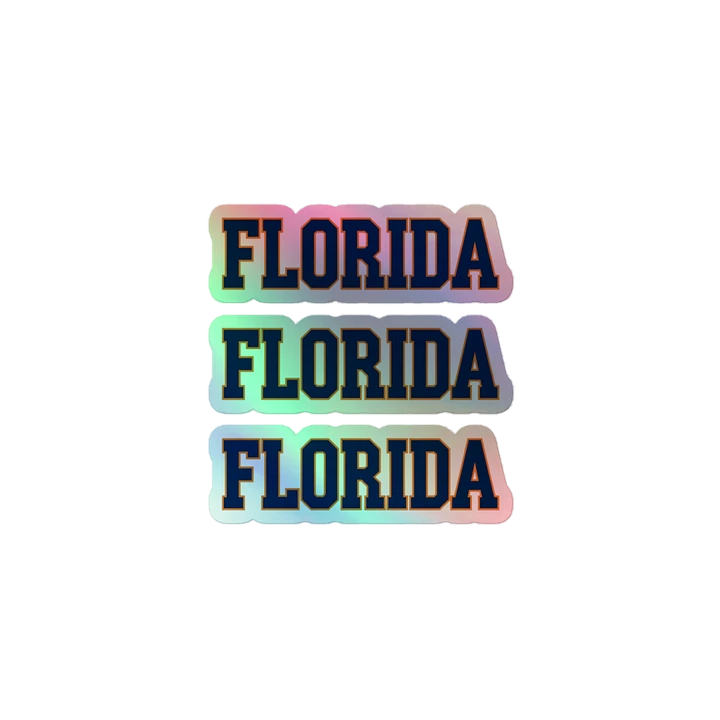 3 Florida Bold Holographic Sticker Set product image (1)