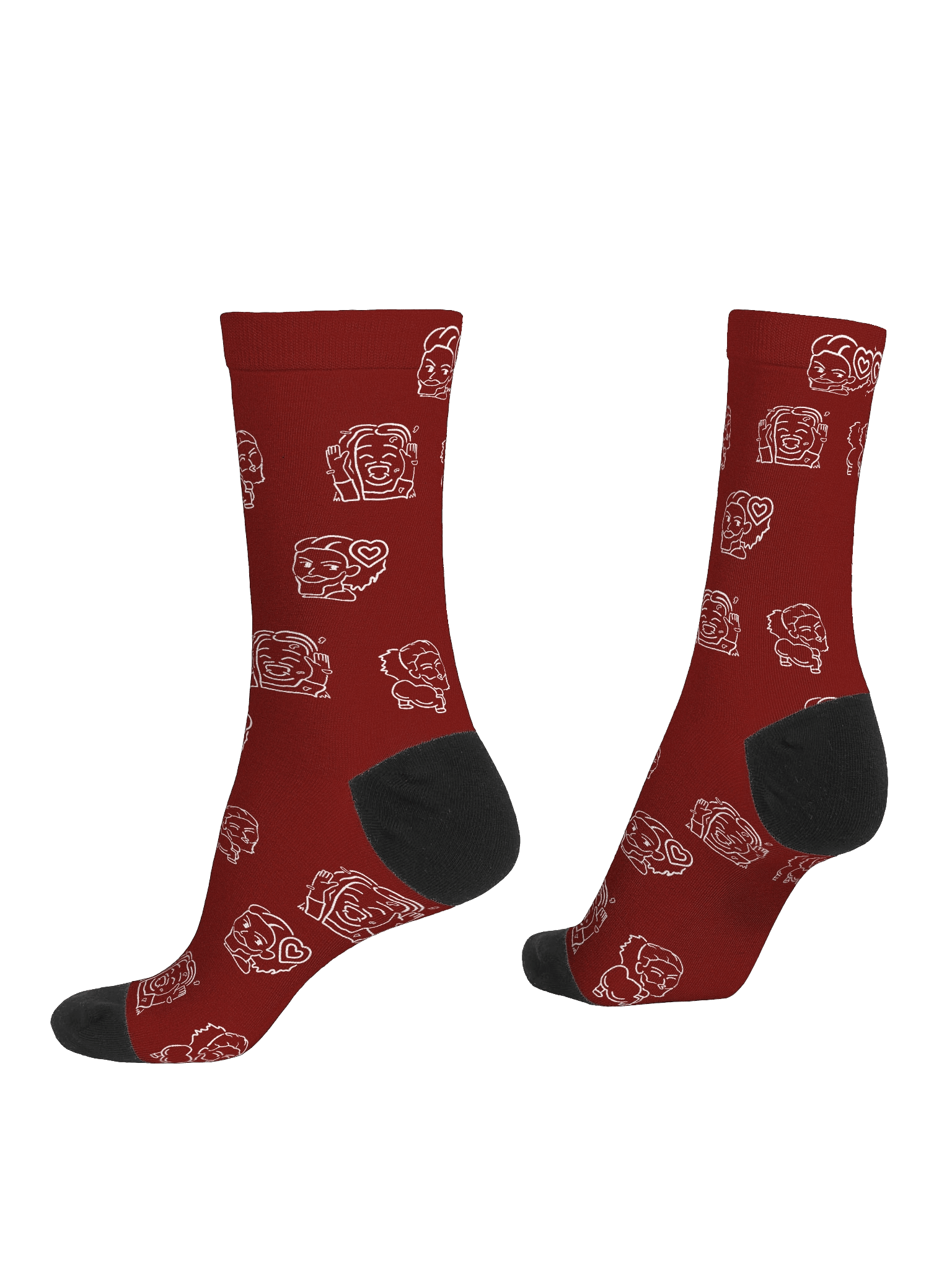 Merry Emotes Socks - red product image (4)