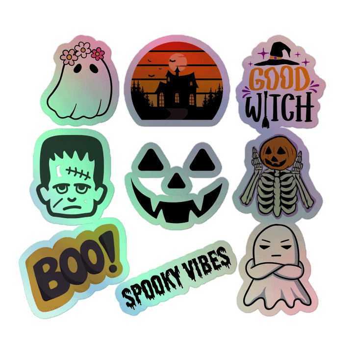 Holographic Halloween Sticker Pack product image (1)