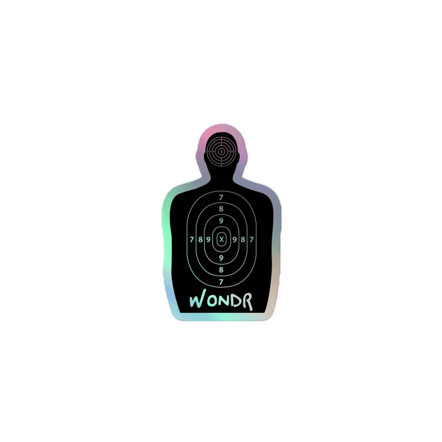 #1 TARGET Holographic Sticker product image (1)