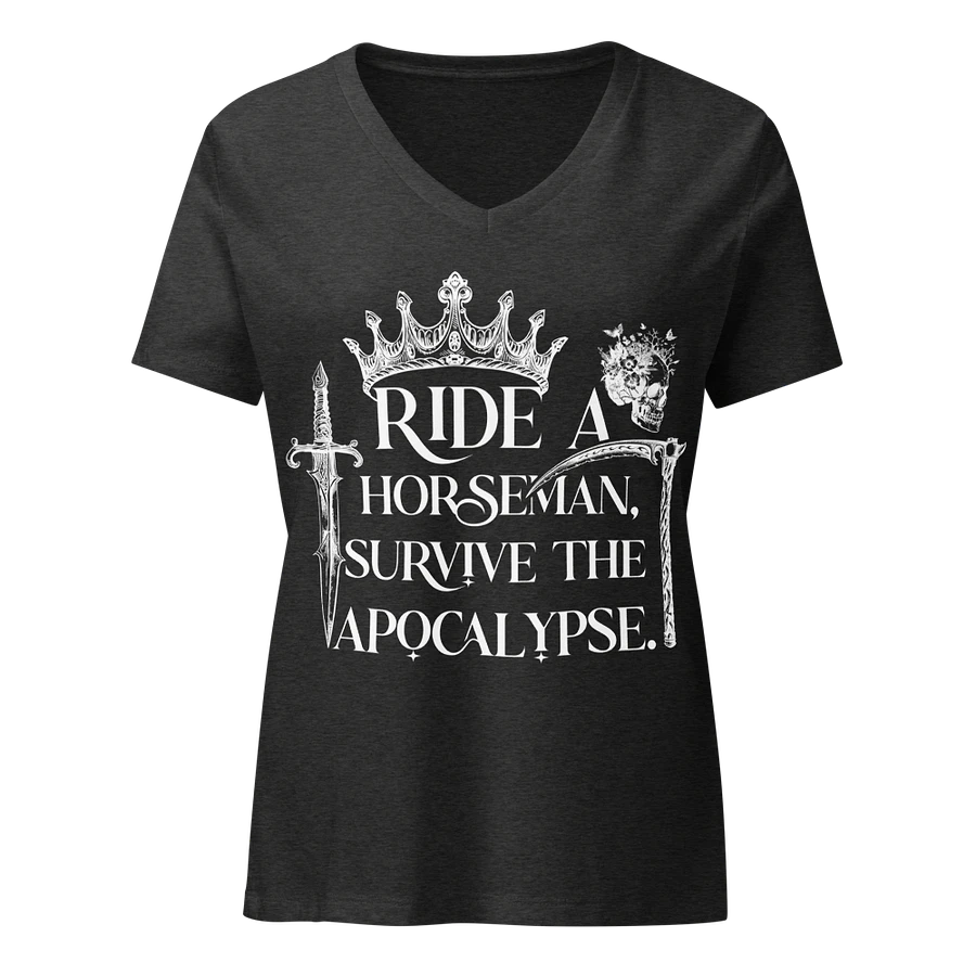 Ride a Horseman Bella+Canvas Women's Relaxed V-Neck T-Shirt product image (1)