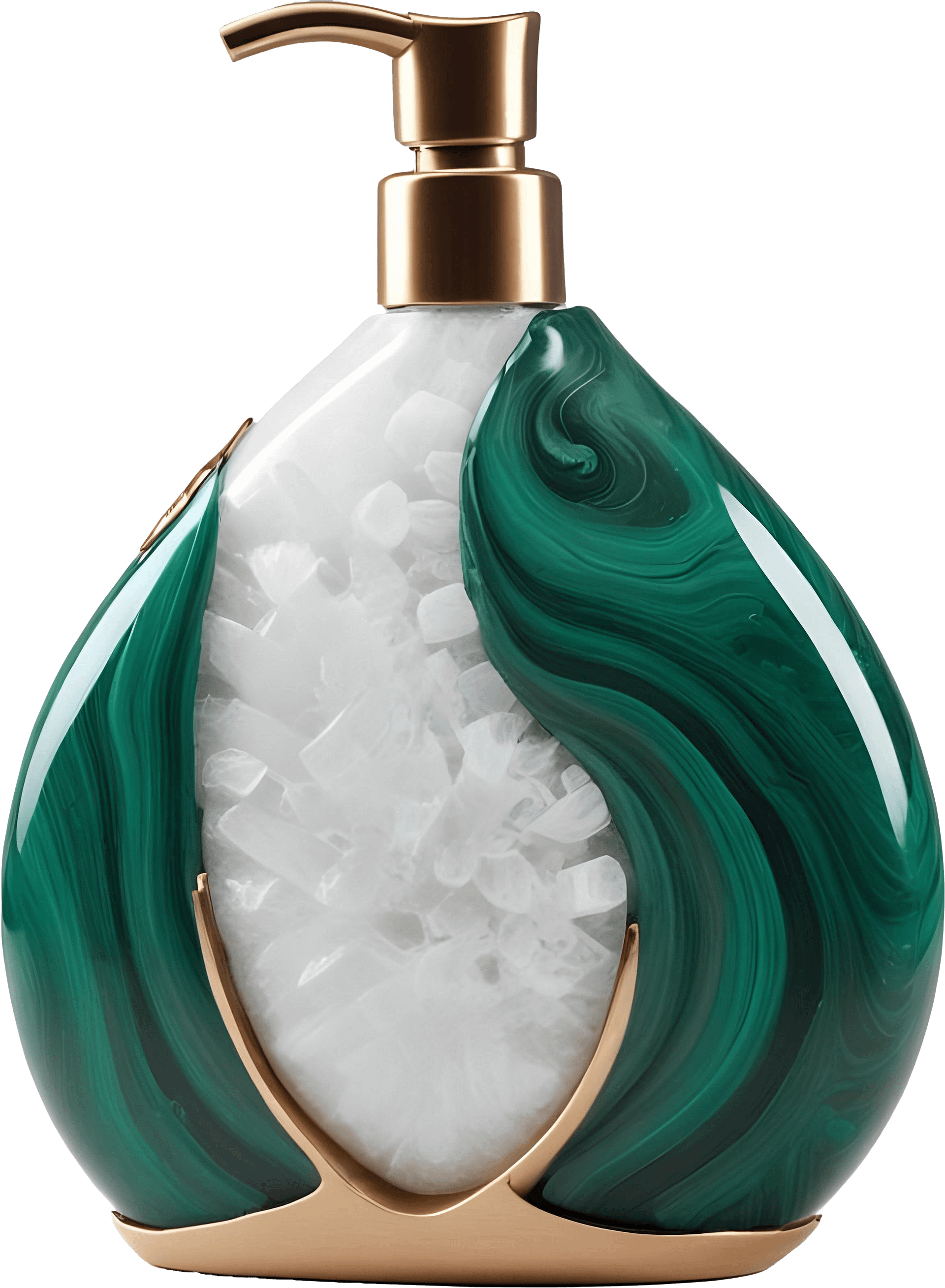 Aurora Verde – Luxury malachite soap dispenser decor PNG product image (1)