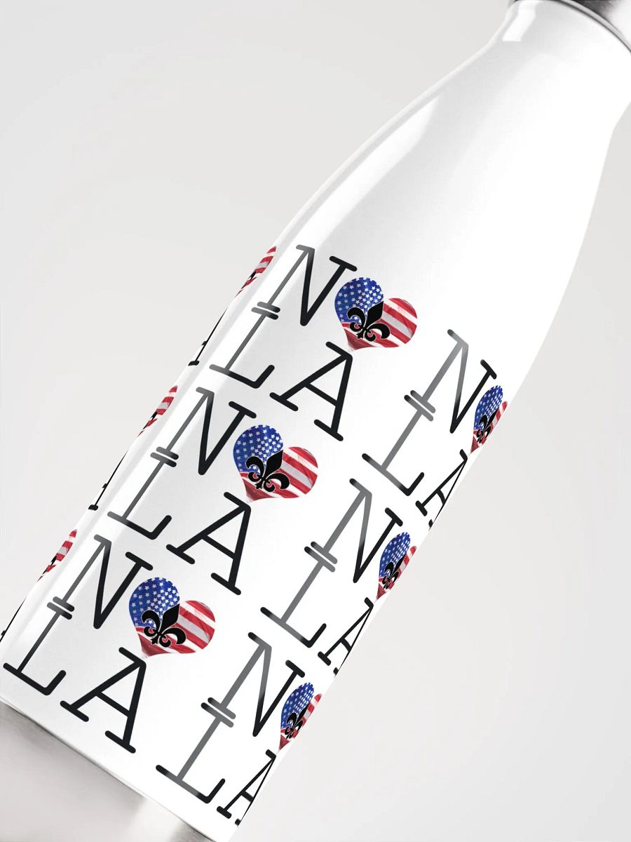 I LOVE NOLA **BIGSHOT BOTTLE LEGACY PRINT** (USA HEART STAINLESS STEEL) product image (5)