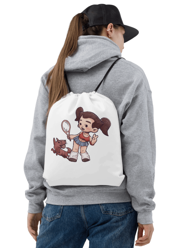 She and Her Pet | Drawstring Bag product image (2)