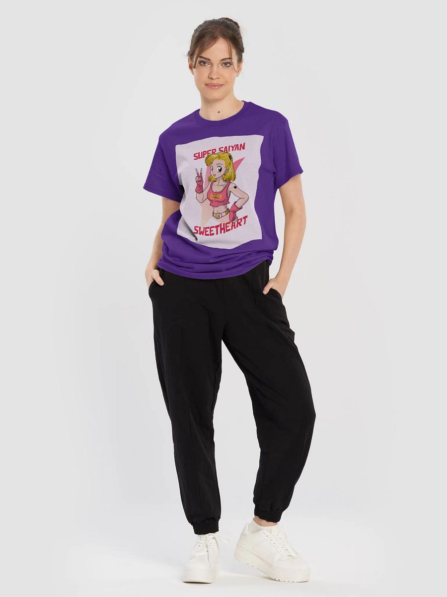 "Super Saiyan Sweetheart" Gildan Heavyweight T-Shirt - Fun & Playful Anime Style product image (5)