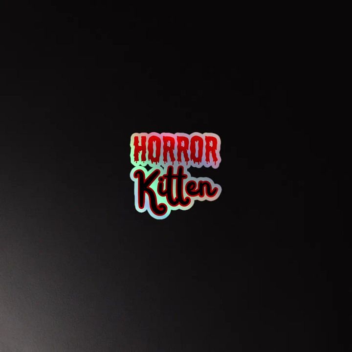 Horror Kitten Holographic Sticker product image (4)