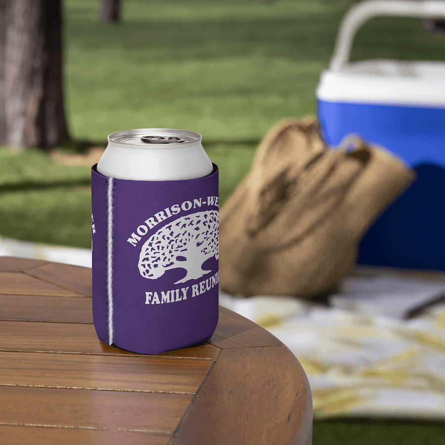 "Morrison-Werner Family Tree" Can Coozie (Purple) product image (5)