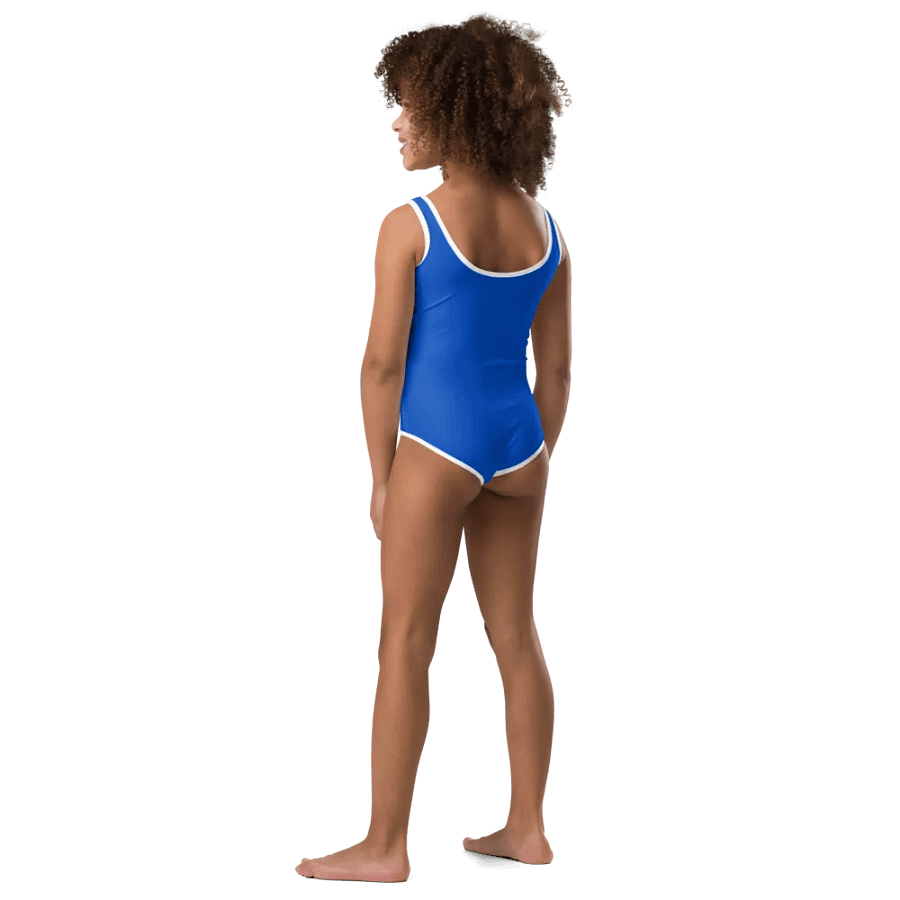 Kids Plain Color Absolute Blue Kids Swimsuit product image (3)