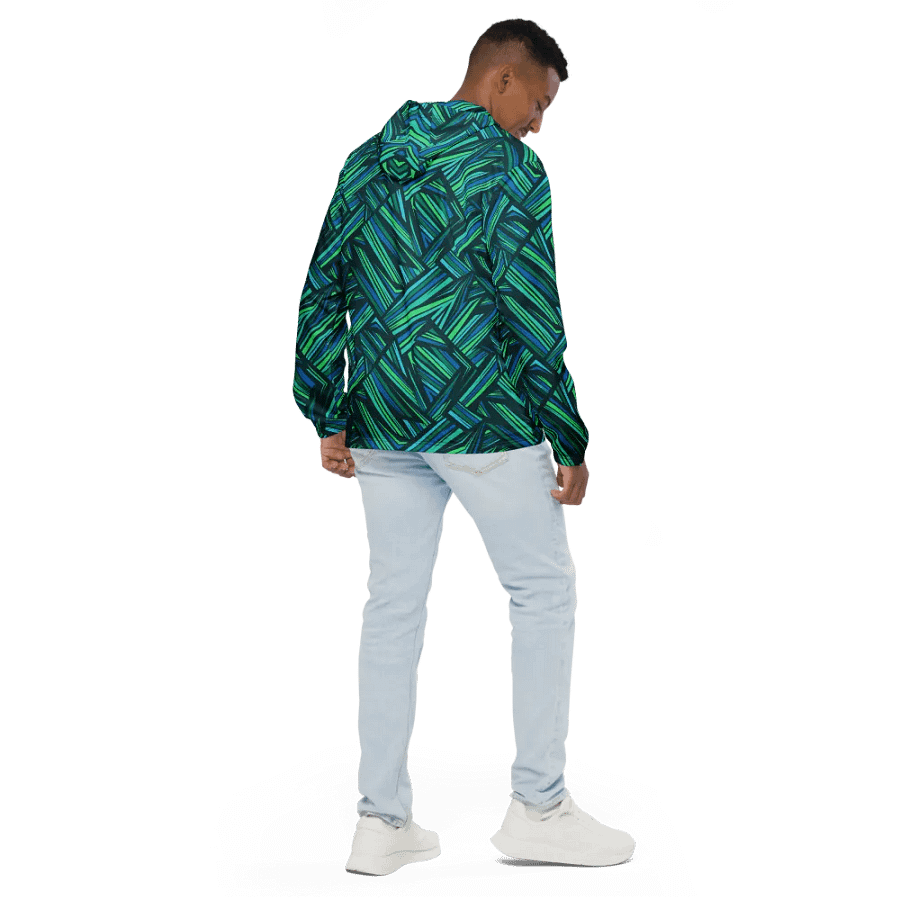 Aqua Angles | Unisex Windbreaker product image (4)