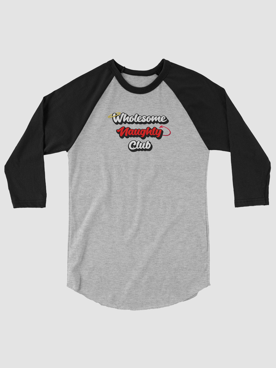 Wholesome Naughty Club Baseball Tee product image (1)