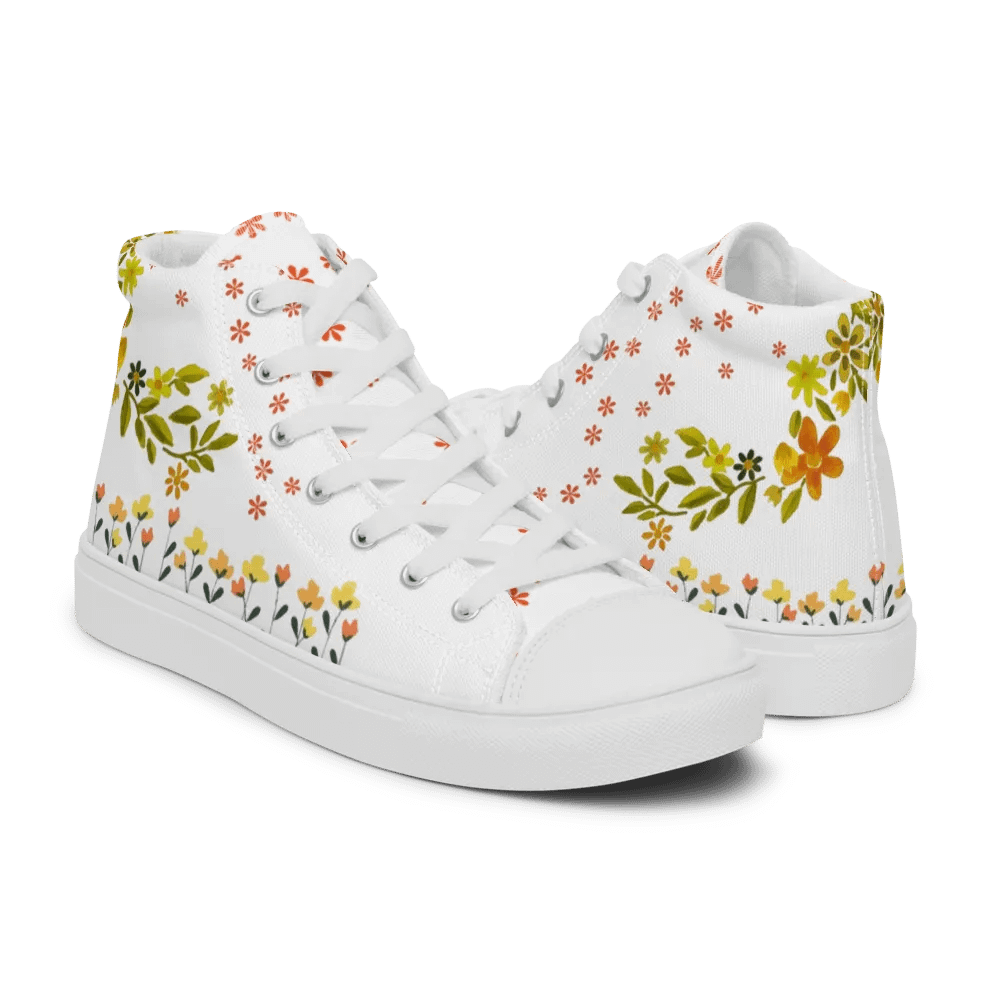 Floral Pixel Fusion High Tops product image (11)