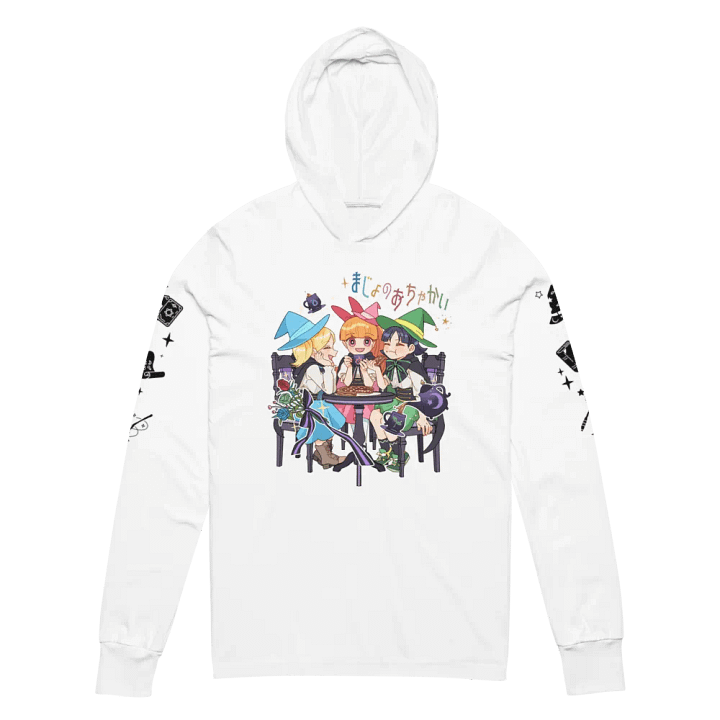 Witchy Tea Party Unisex Hooded Tee -White product image (2)