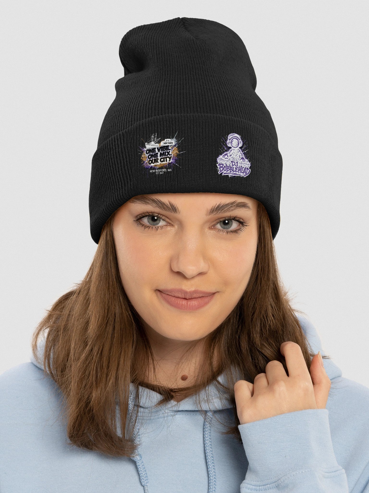 One City Beanie Dark Colors product image (3)