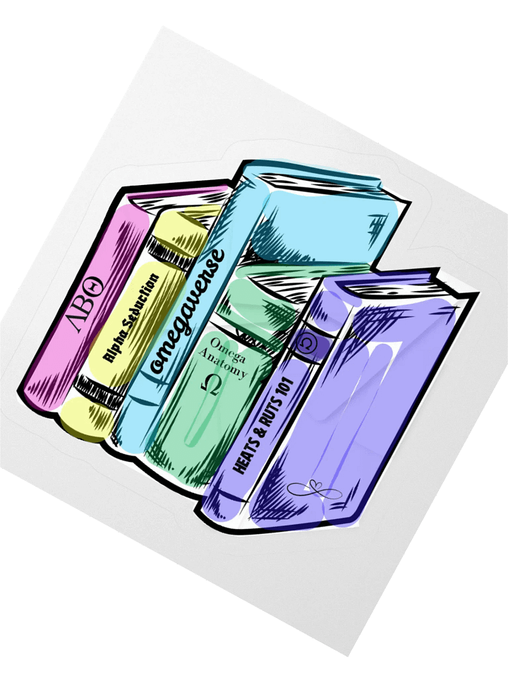 Omegaverse Books Sticker product image (3)