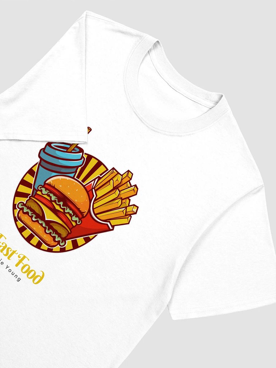 Fast Food Die Young Graphic Tee – Bold, Retro Pop-Art Streetwear product image (19)