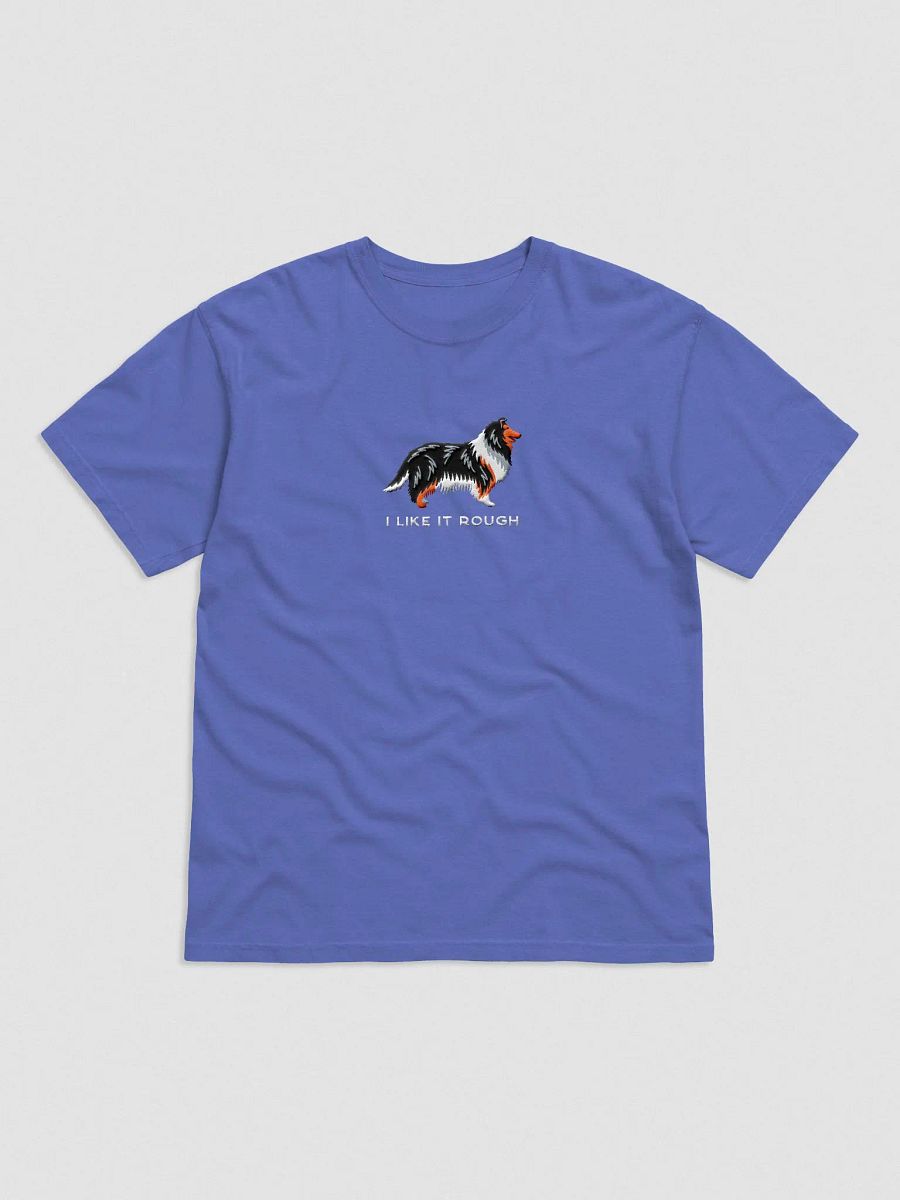 I Like It Rough T-Shirt(Embroidered) of a Rough Collie(Tricolor) product image (4)