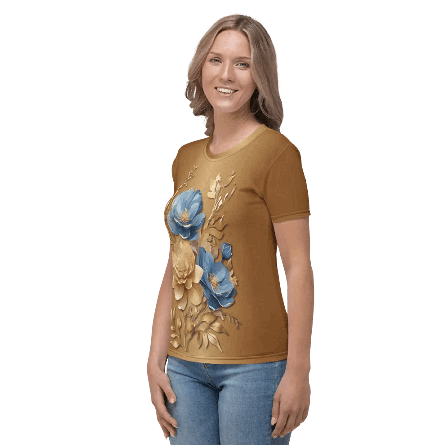 Floral Themed All Over Print T-shirt product image (5)