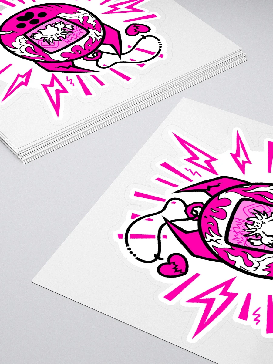 Heartbreaker Virtual Meow // Sticker - Hot Pink product image (4)