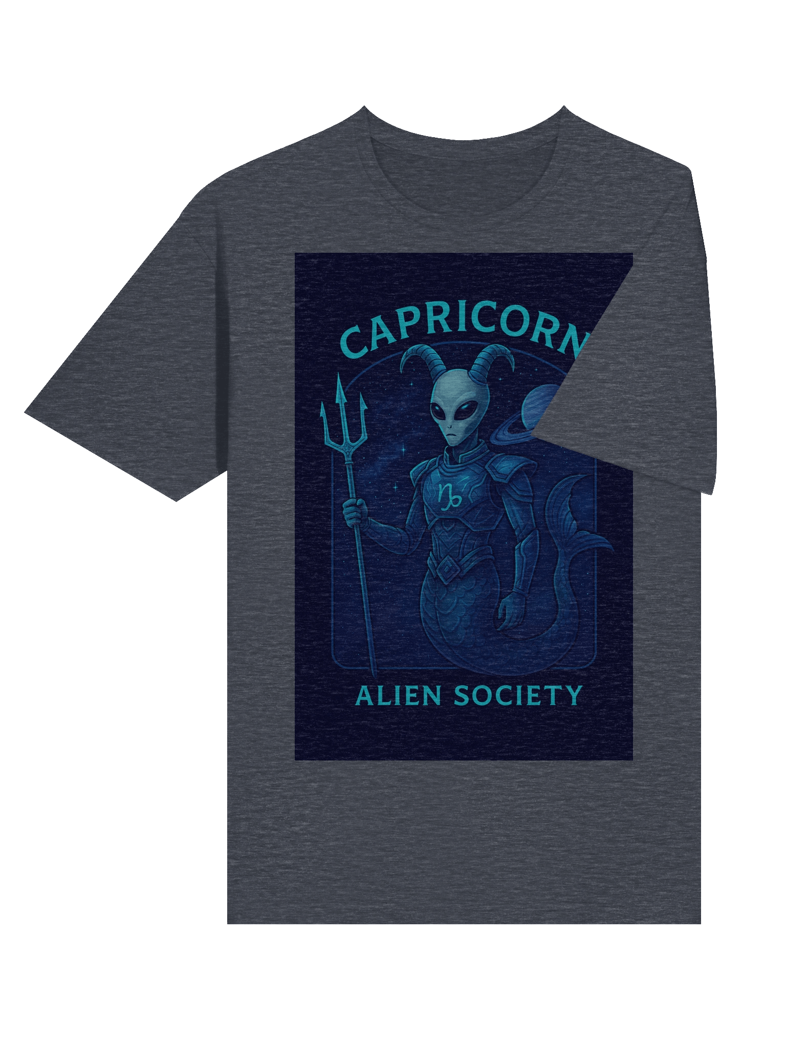Capricorn Alien Trident T-Shirt product image (9)