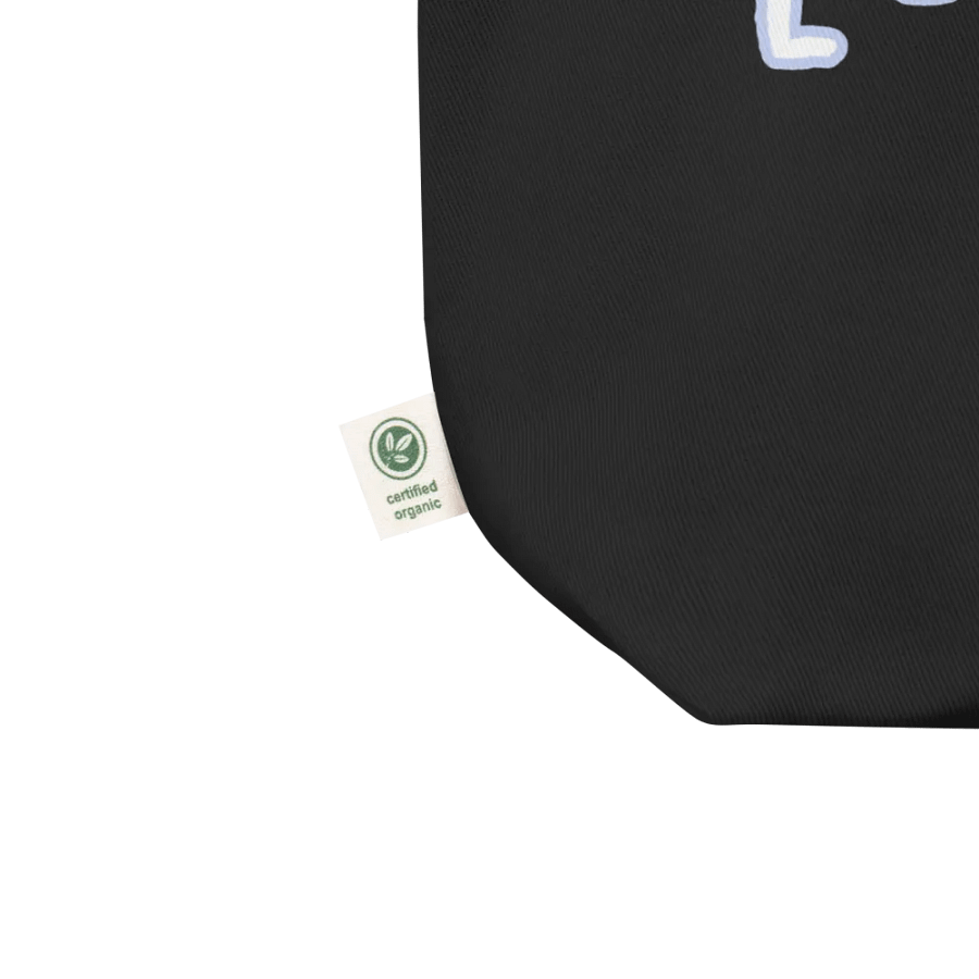 *not* mentally linear (lined design, #BDCAEF) tote bag product image (2)