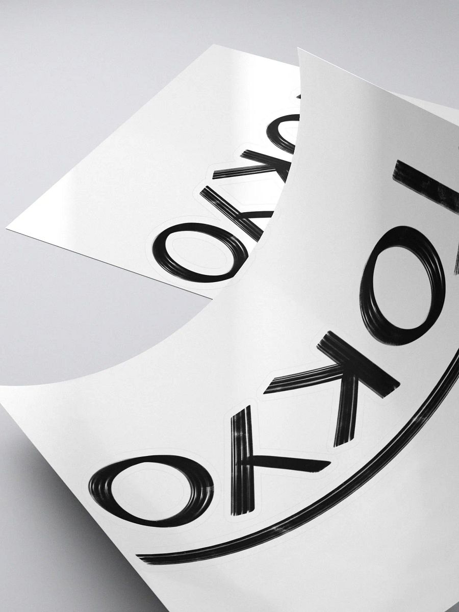 Tokyo Upside Down (Black Text) Sticker product image (4)