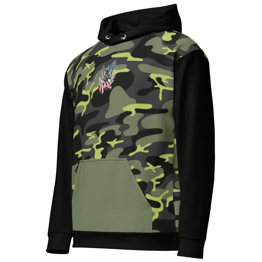 black & Green Athena Tug CE Flage Hoodie product image (12)