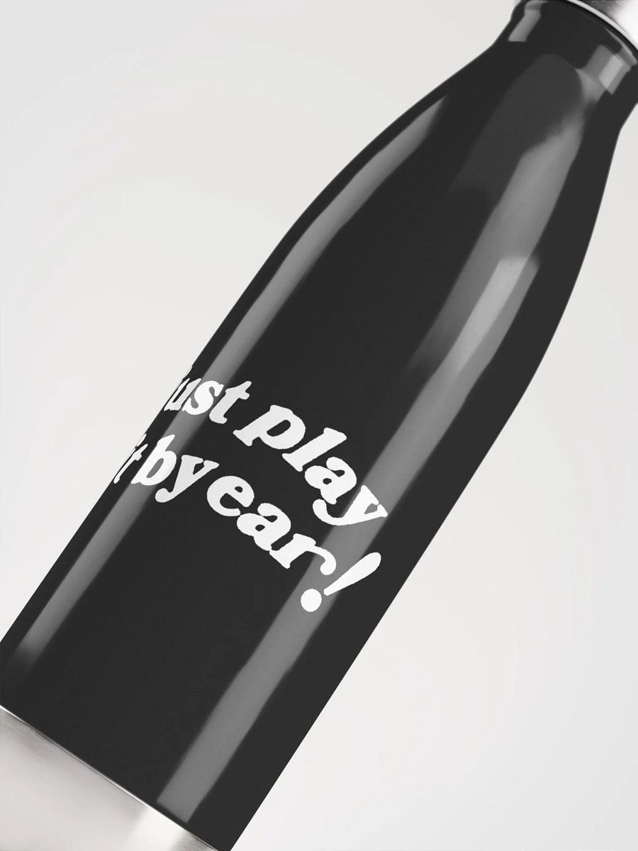 Just Play It By Ear Water Bottle (Black) product image (4)
