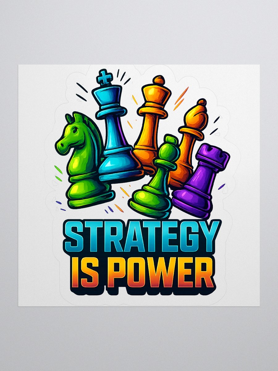 Strategy Is Power Stickers product image (1)