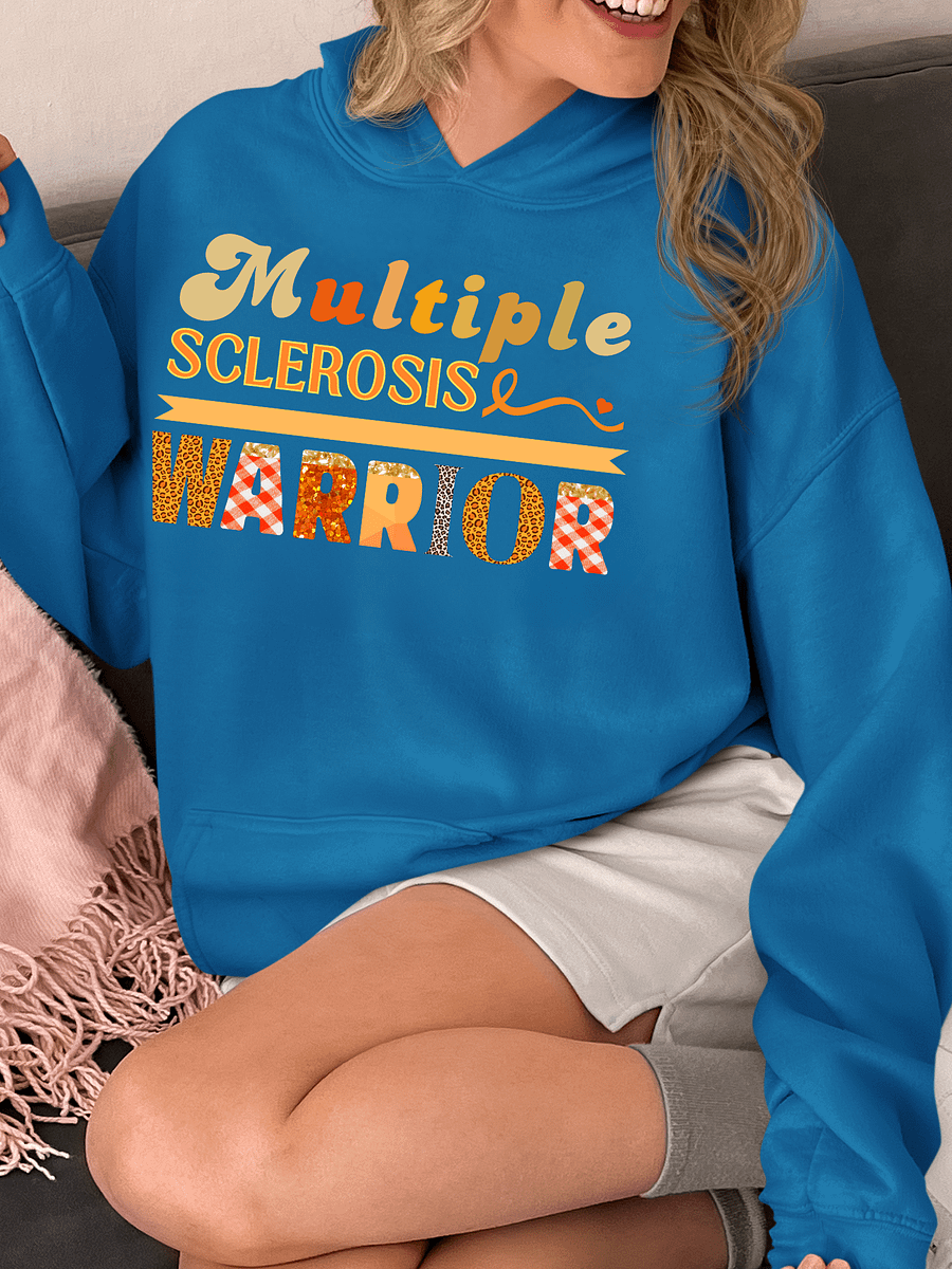 Multiple Sclerosis Warrior, Awareness Gildan Hoodie product image (22)