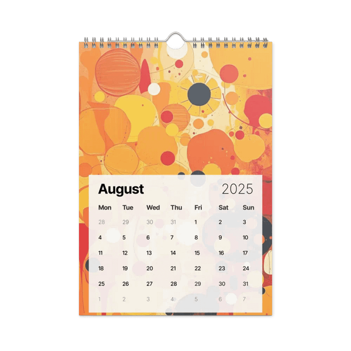 ART ABSTRACT WALL CALENDAR 2025 product image (2)