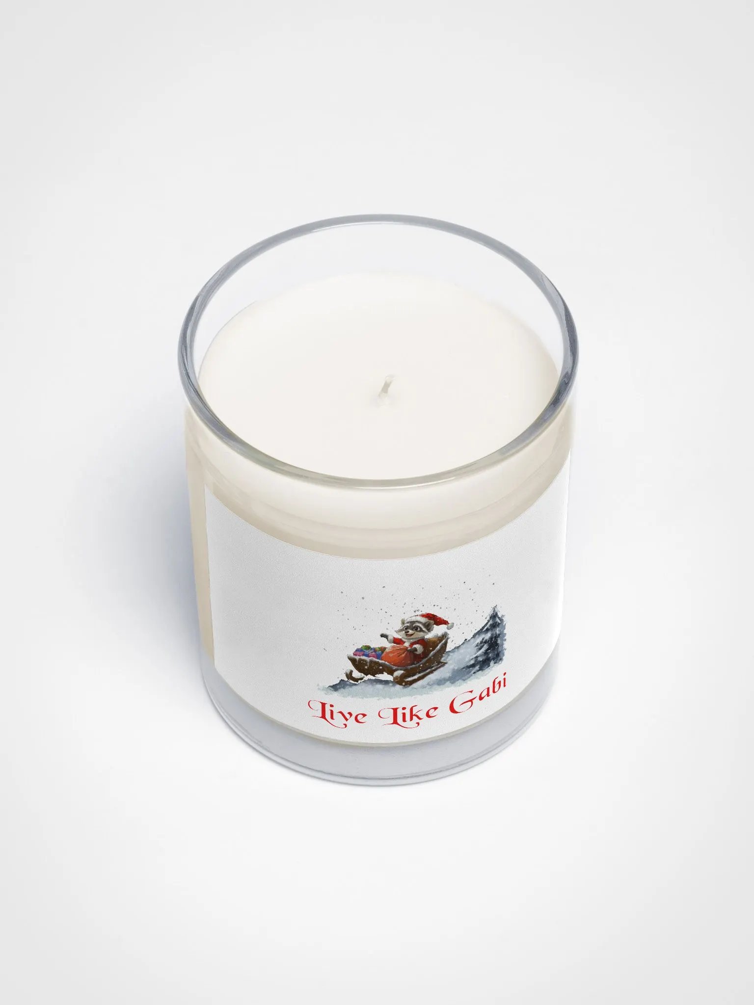 Gabi's Santa Sleigh Raccoon Soy Candle product image (3)