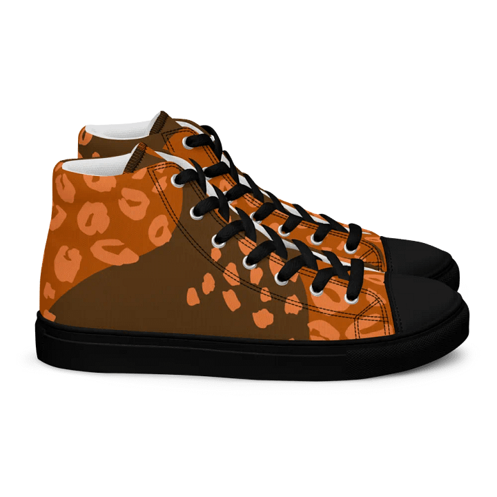 Leopard Orange Men's High Tops product image (2)