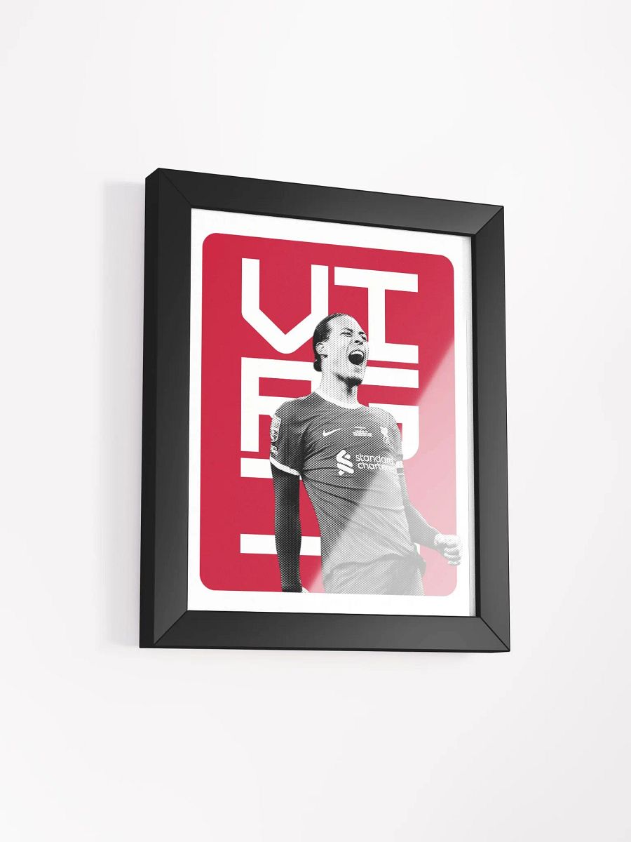 Virgil van Dijk BW Liverpool Name Art Framed Print product image (3)