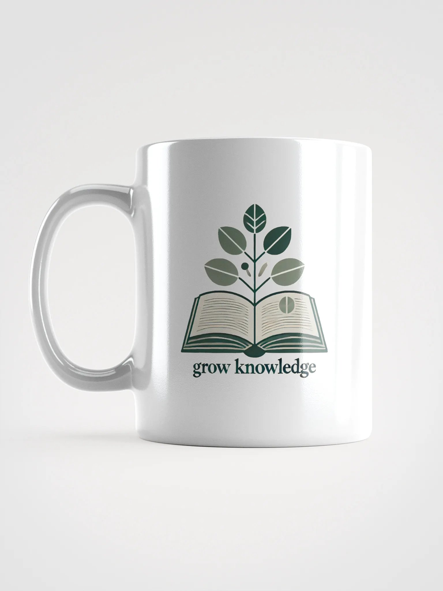 Grow Knowledge White Glossy Mug product image (16)