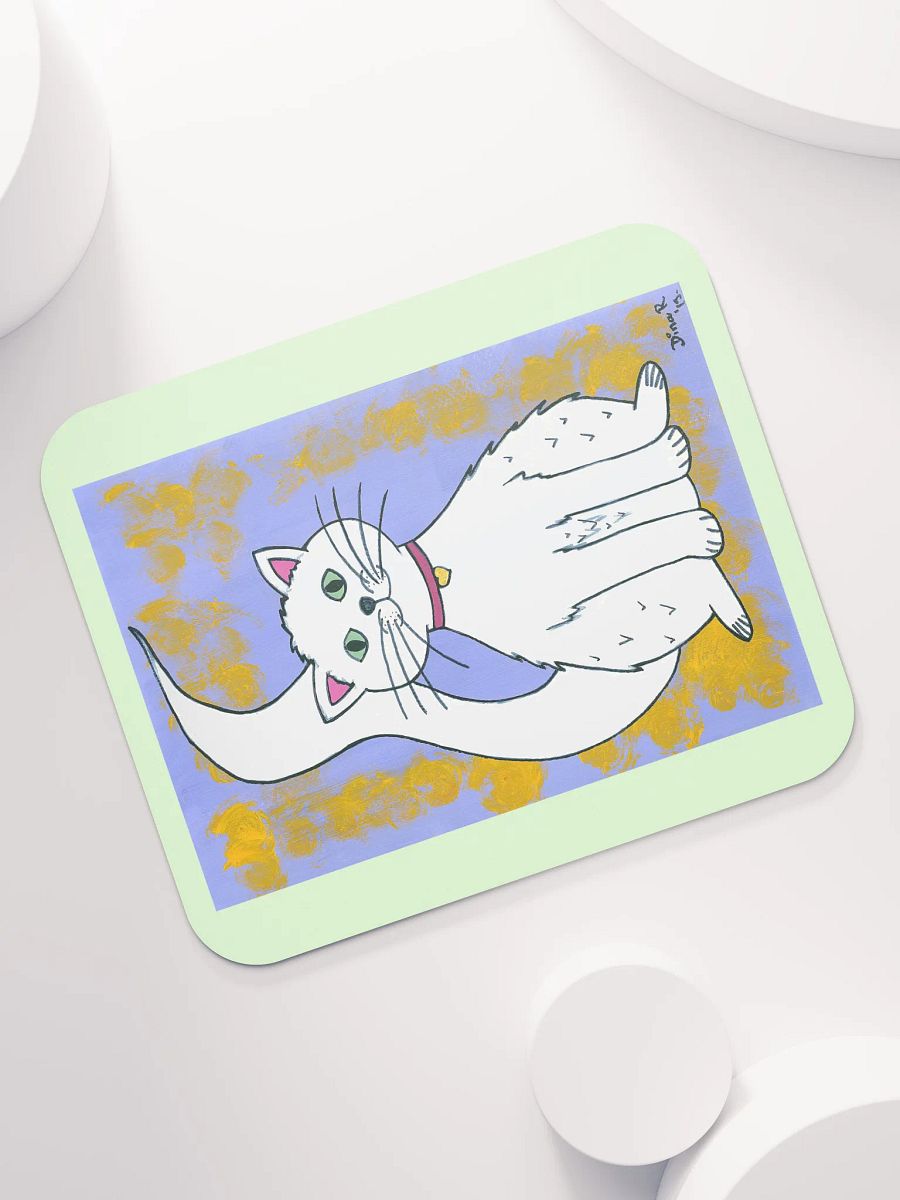 Cat (art by Dina R.) acrylic painting picture - Classic Mouse Pad product image (7)