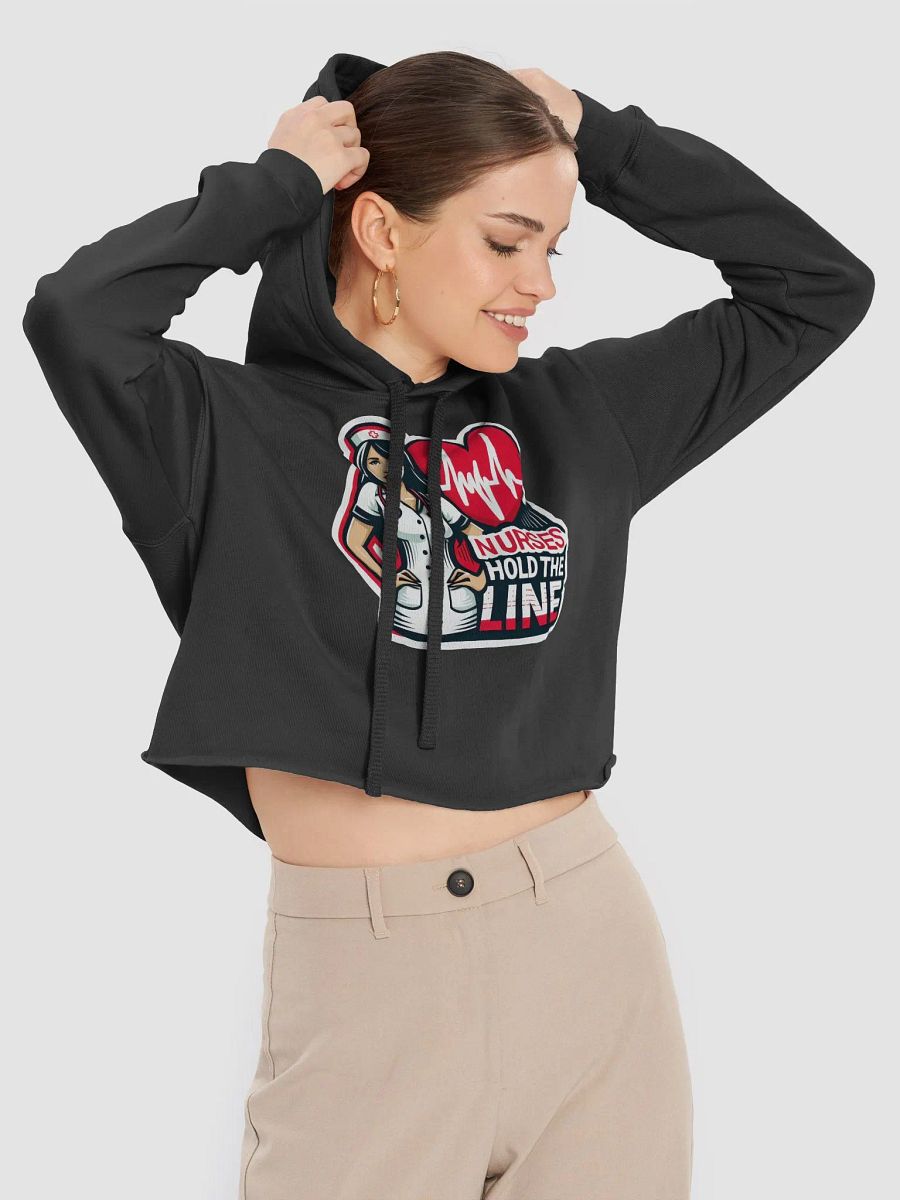 Stethoscope Nurse, Nurse heartbeat Crop Hoodie product image (19)