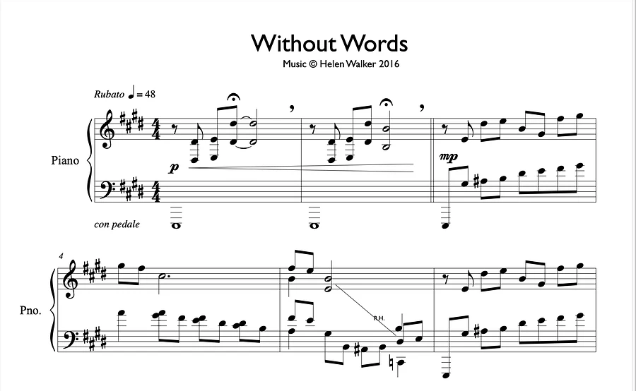 Without Words (Piano) product image (1)